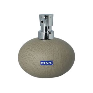 Wenko Joy Soap Dispenser Taupe and Silver 300ml Wenko Joy Soap Dispenser Taupe and Silver 300ml